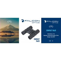 FALCON OPTICS ΚΙΑΛΙΑ Compact 10x25mm , Black